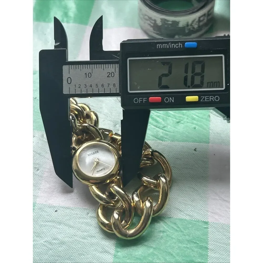 Visage Gold Tone Bracelet Women’s Quartz Watch